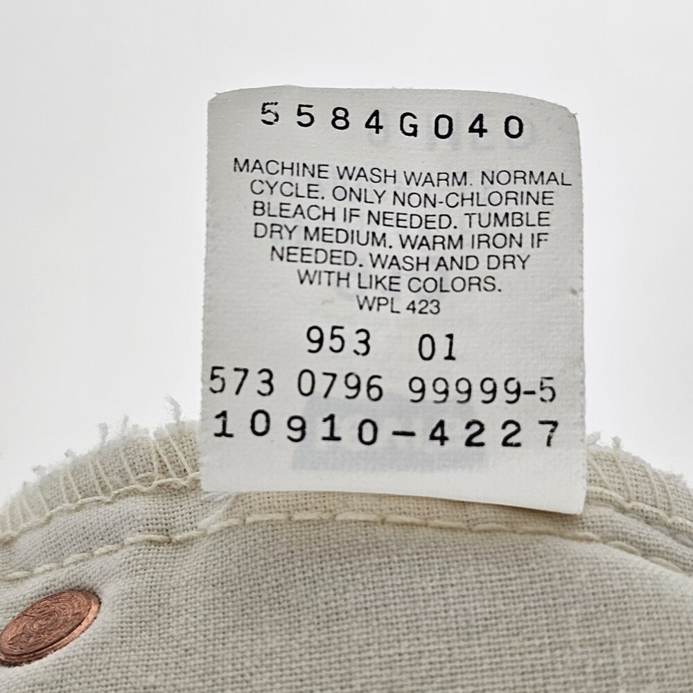 Vintage 90s Levis 910 Corduroy Straight Leg Womens Size 9 Med Jeans - Picture 8 of 11